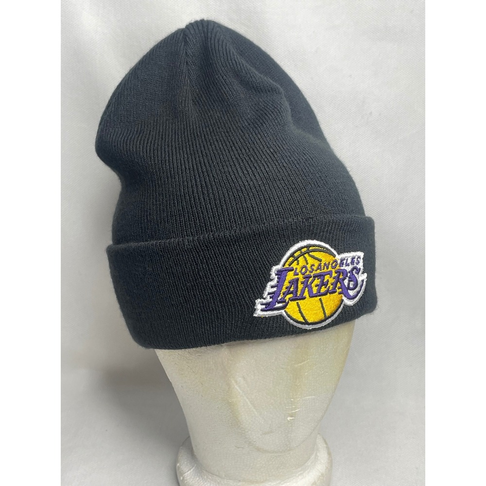 Los Angeles Lakers Officially Licensed Beanie Cap OSFM Black NBA Ultra Game Hat